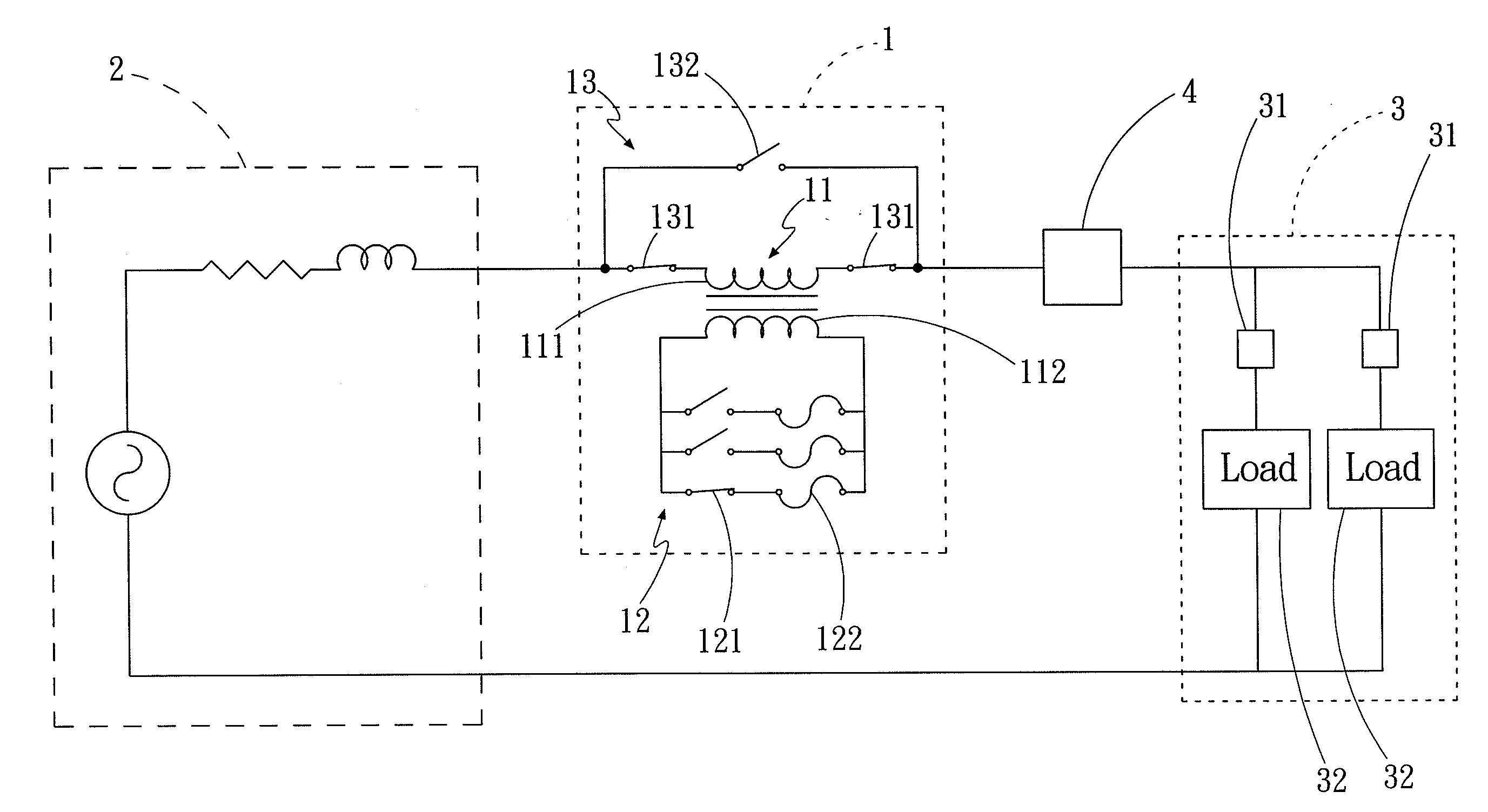 Isolation-type ac fault current limited circuit