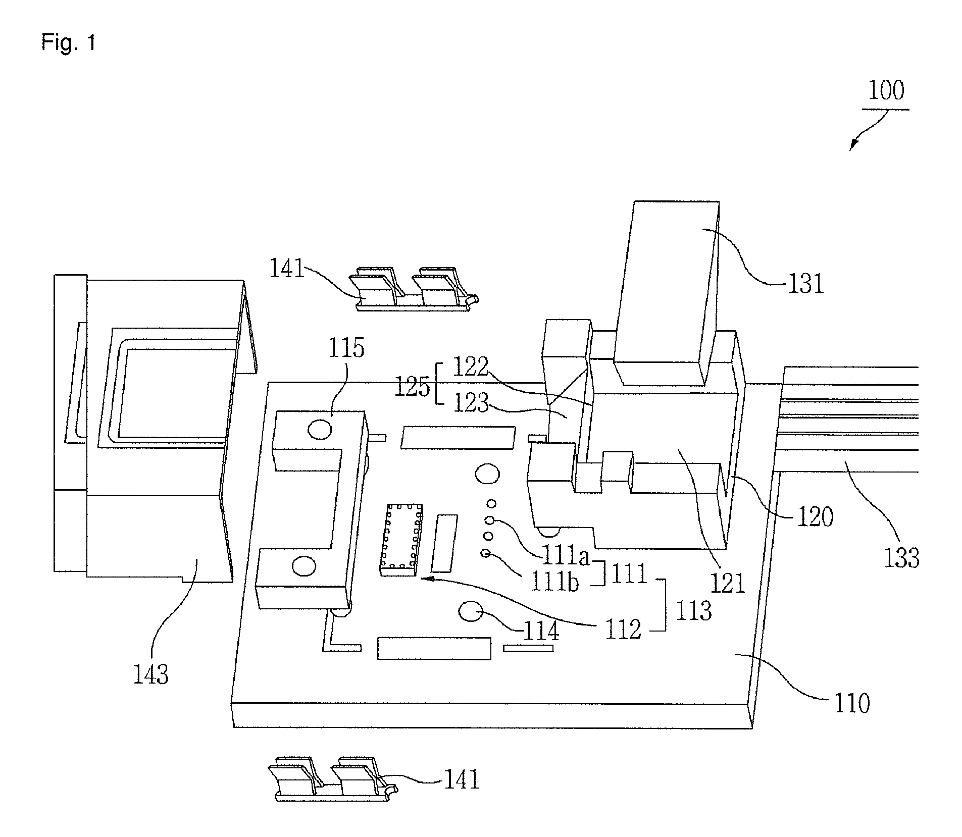 Optical transmission and receiving device for implementing passive alignment of components and method for passively aligning components