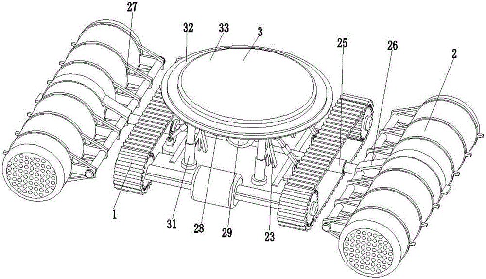 Base special for full-intelligent fishpond feed putting integrated machine