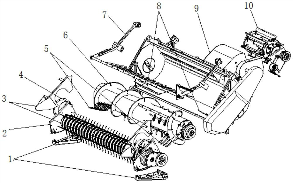 Picking and feeding device for bundling machine