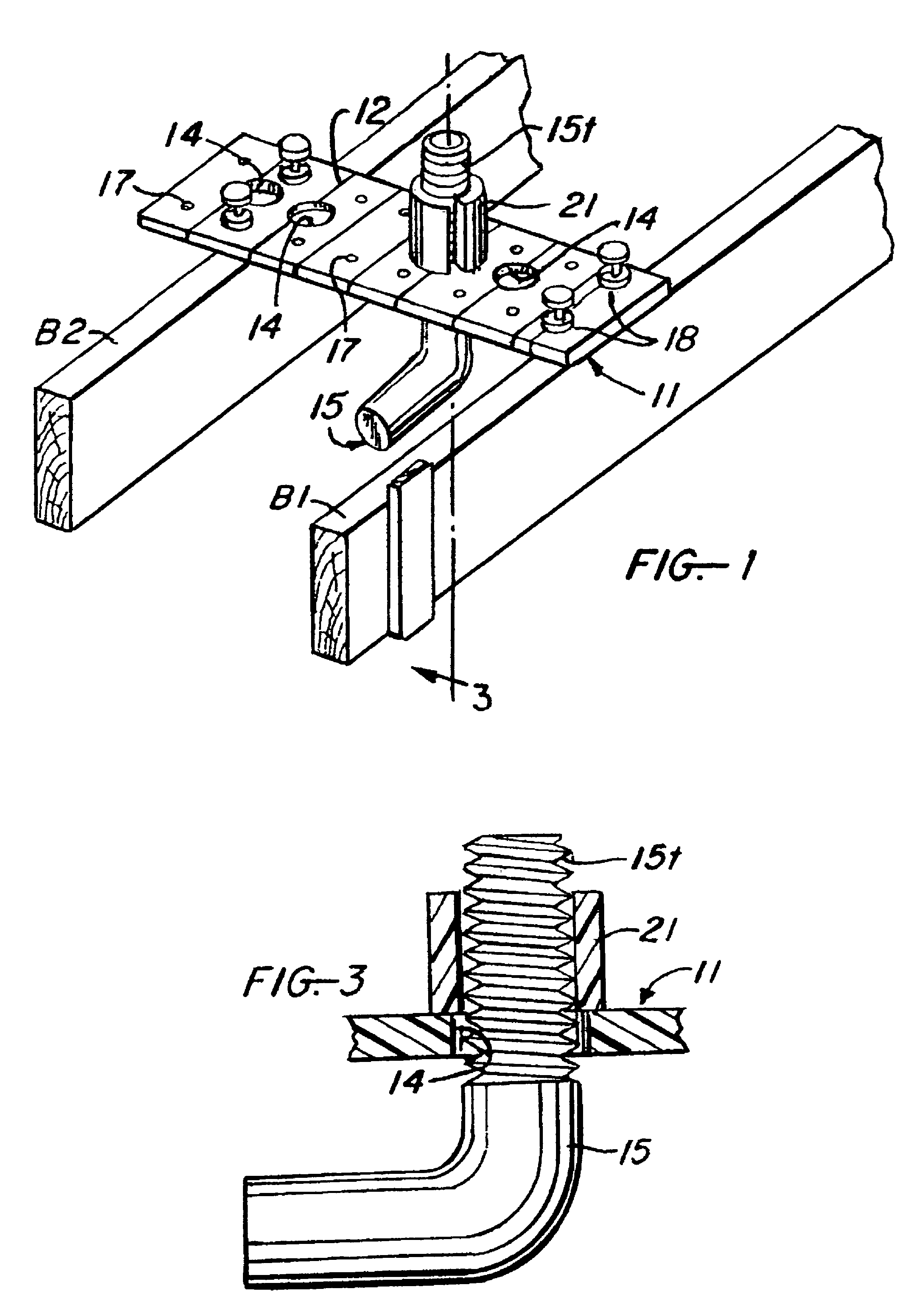 Suspension of anchor bolts