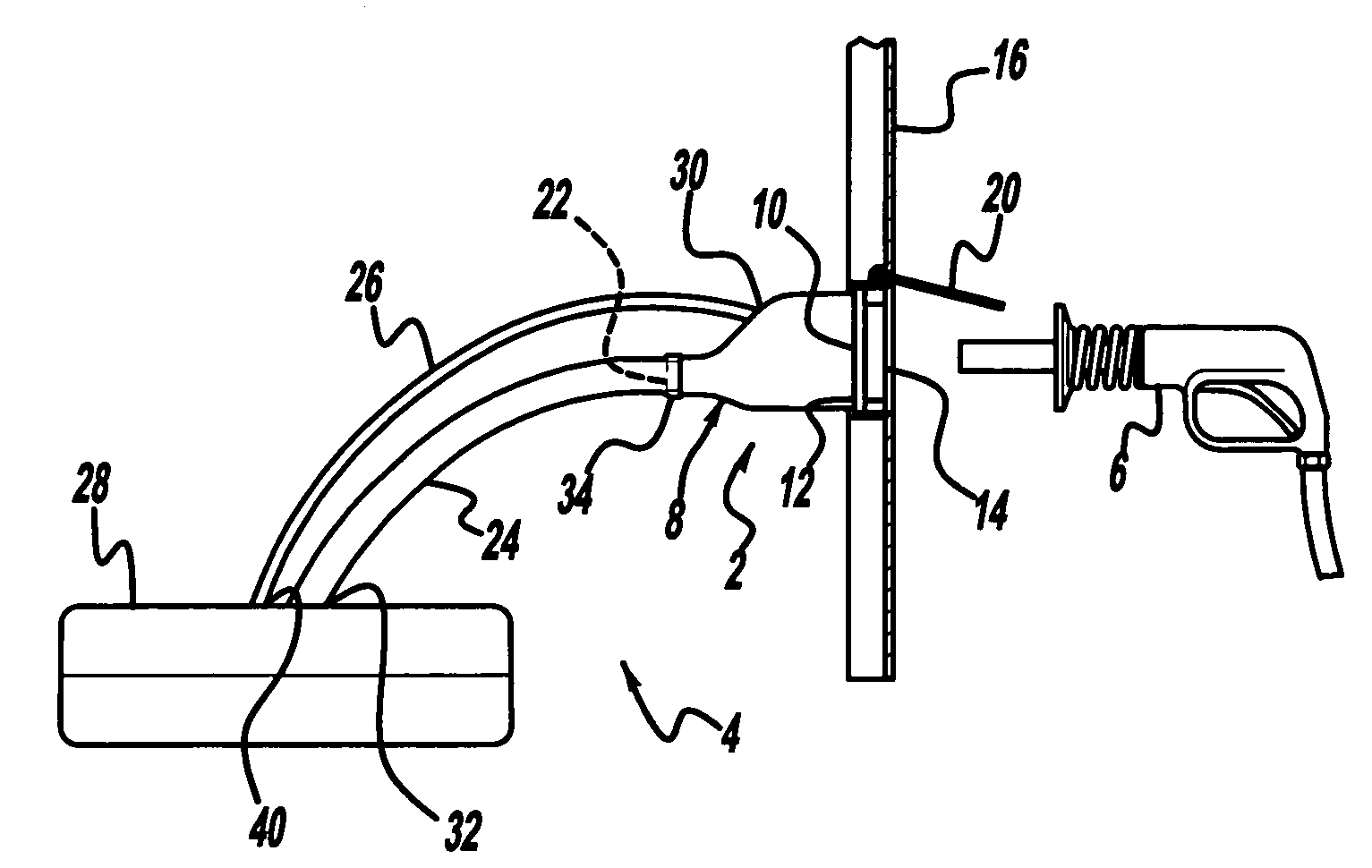 Fuel tank filler neck and method of manufacturing same