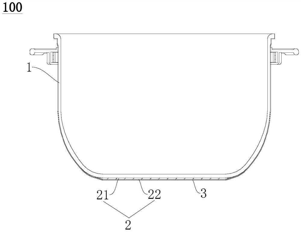 Container, cooking utensil and manufacturing method of container