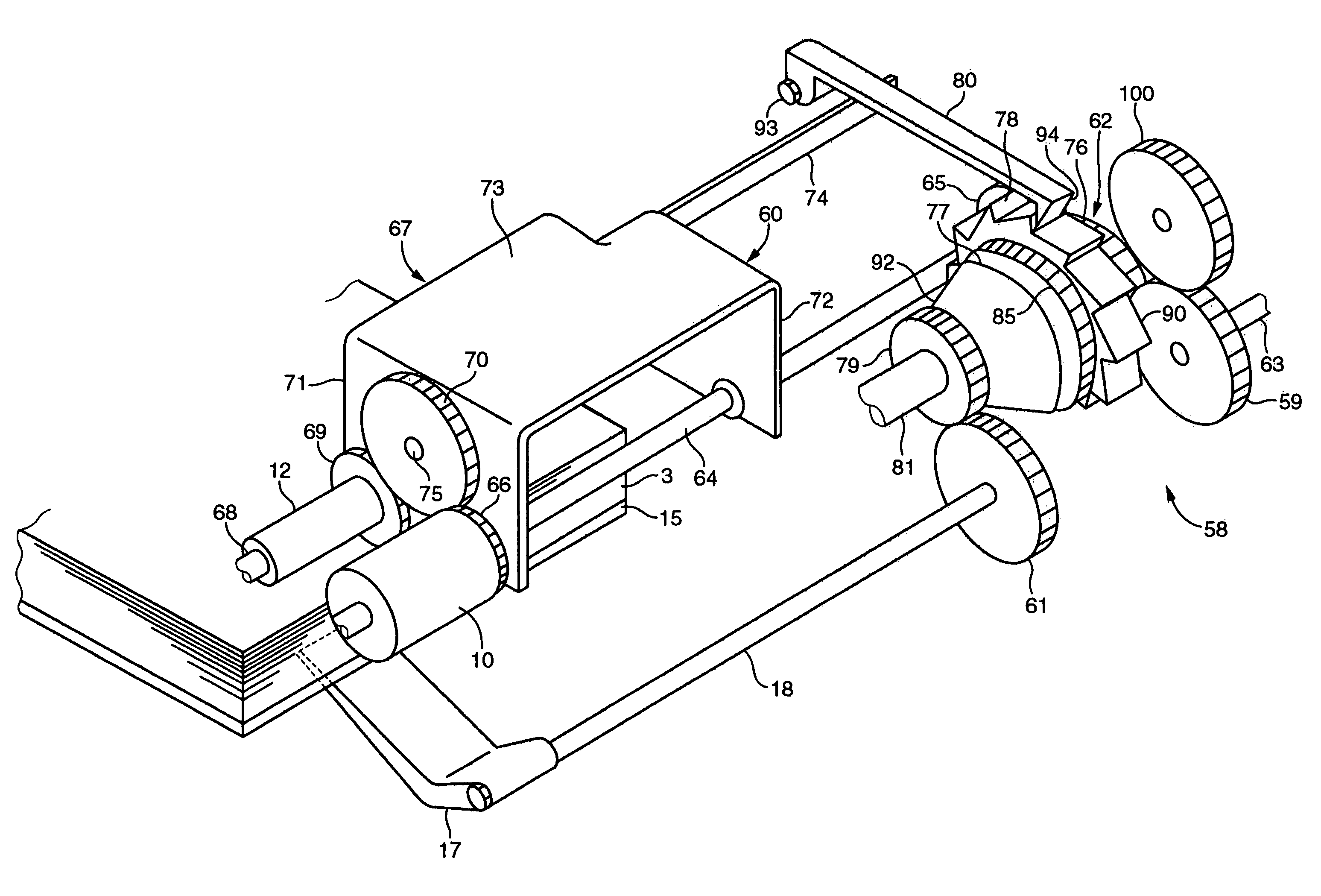 Image forming apparatus with recording medium support member adjustable in position for desired position of uppermost recording medium on support member