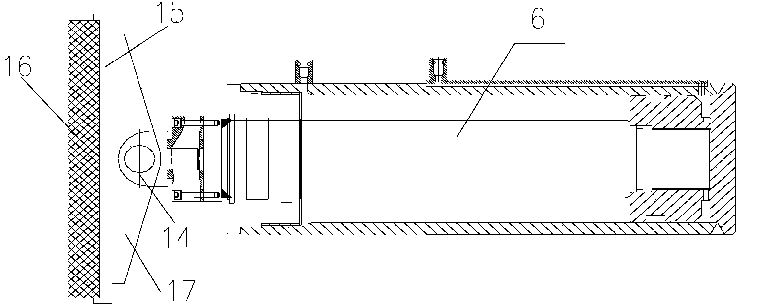 Large mechanical test system for combined adjustable constraint concrete arch frame