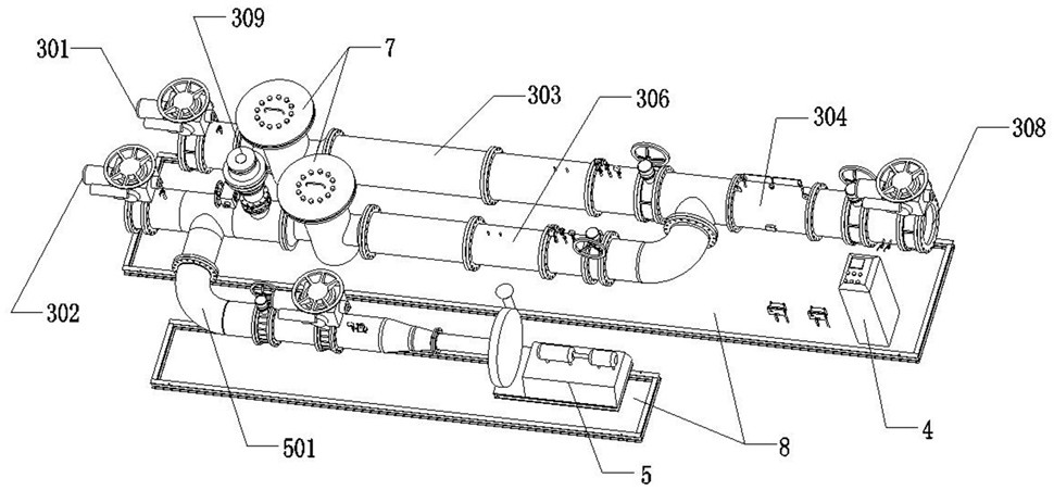 High-concentration and low-concentration gas mixing system and gas mixing process control method thereof