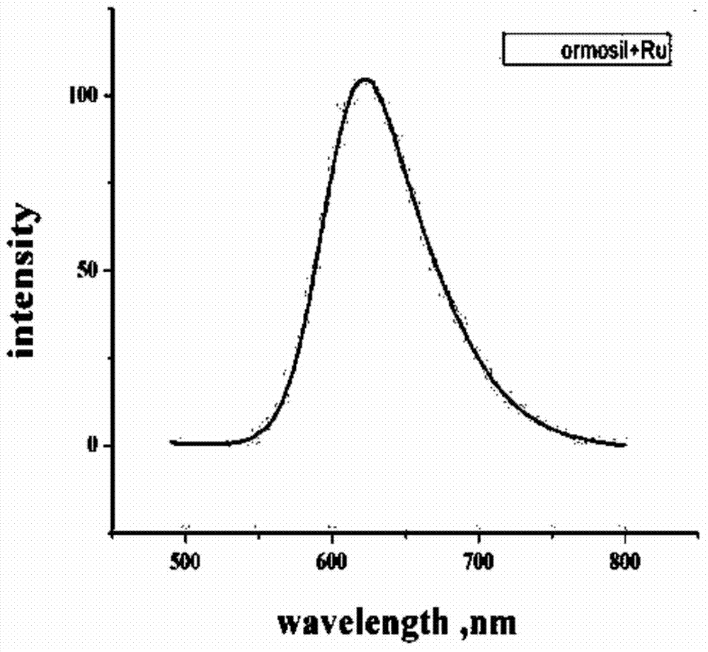 Single-point double-parameter fluorescence optical fiber sensor probe for monitoring pH value and oxygen partial pressure