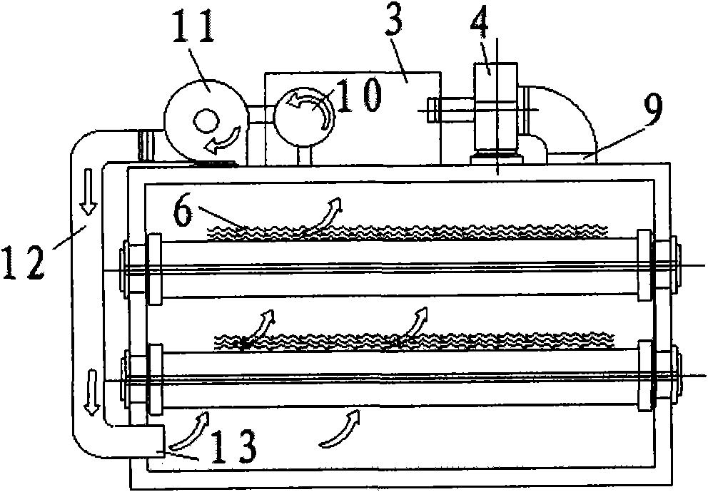 Sludge band type drier and drying processing method