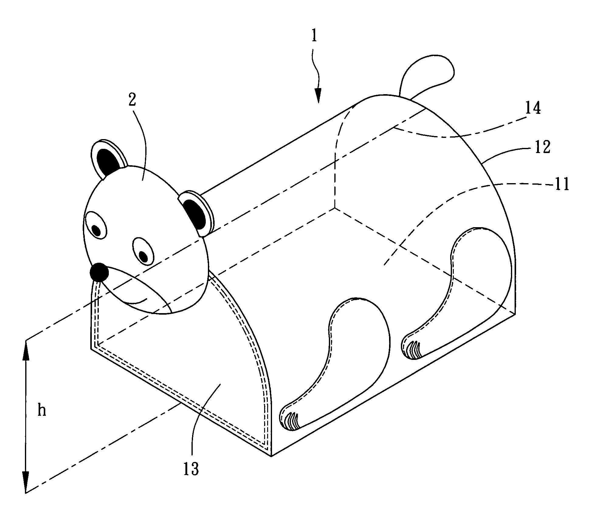 Auxiliary modeling structure for playhouse