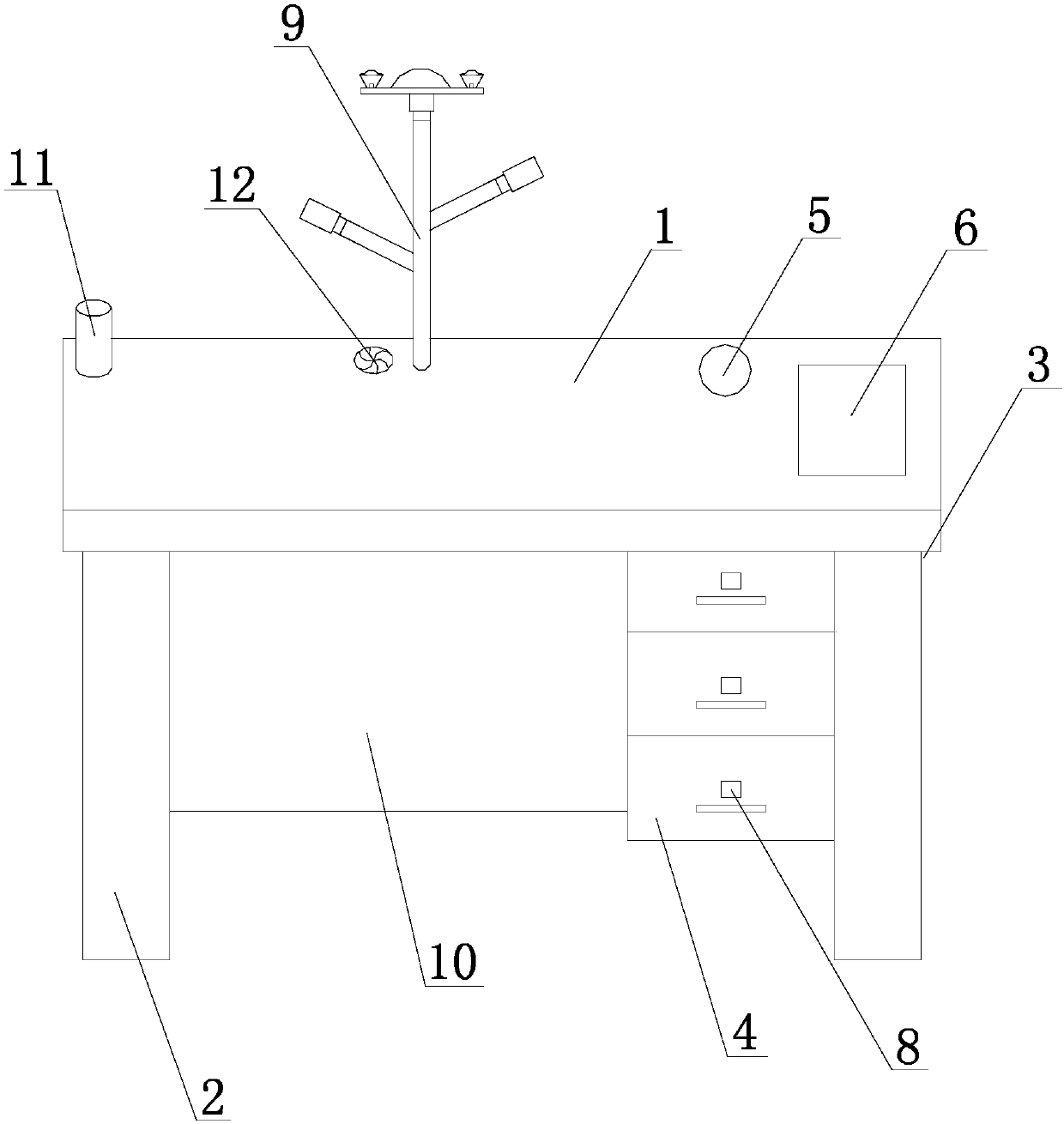 Multifunctional office desk