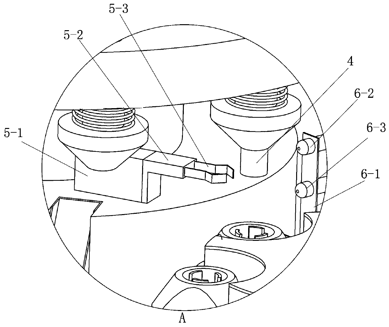 Rejecting apparatus with automatic glass tube head clamping function