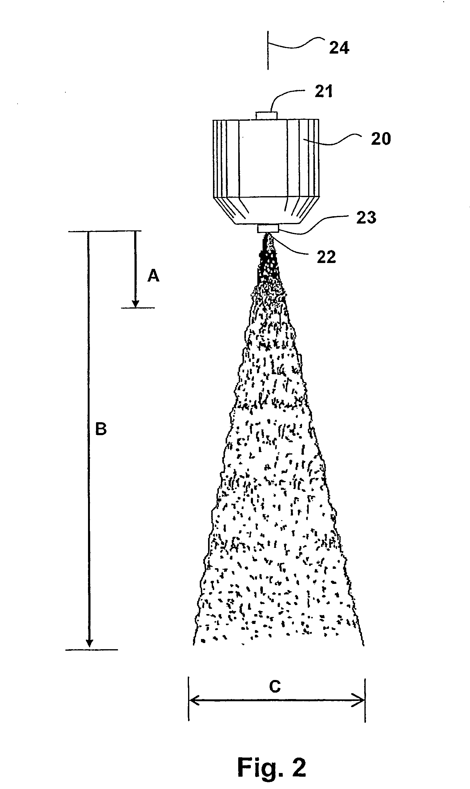 Nozzle and method for washing gas turbine compressors