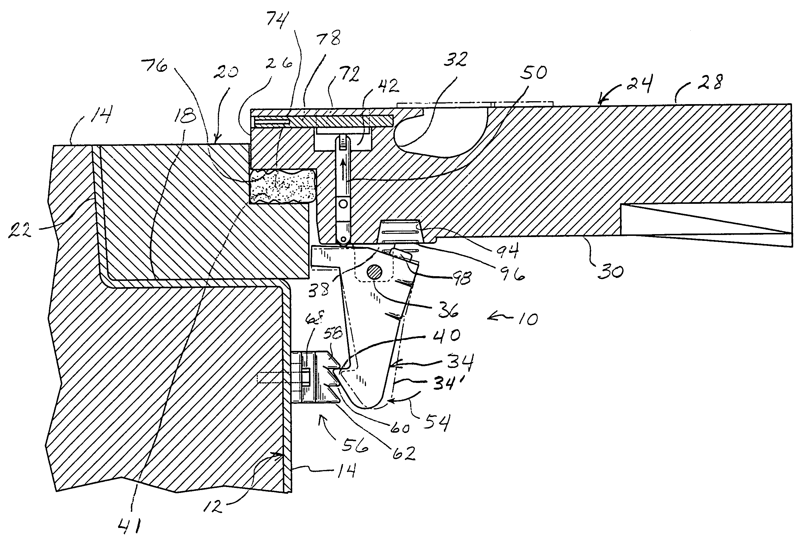 Multi-position aircraft servicing pit lid latch