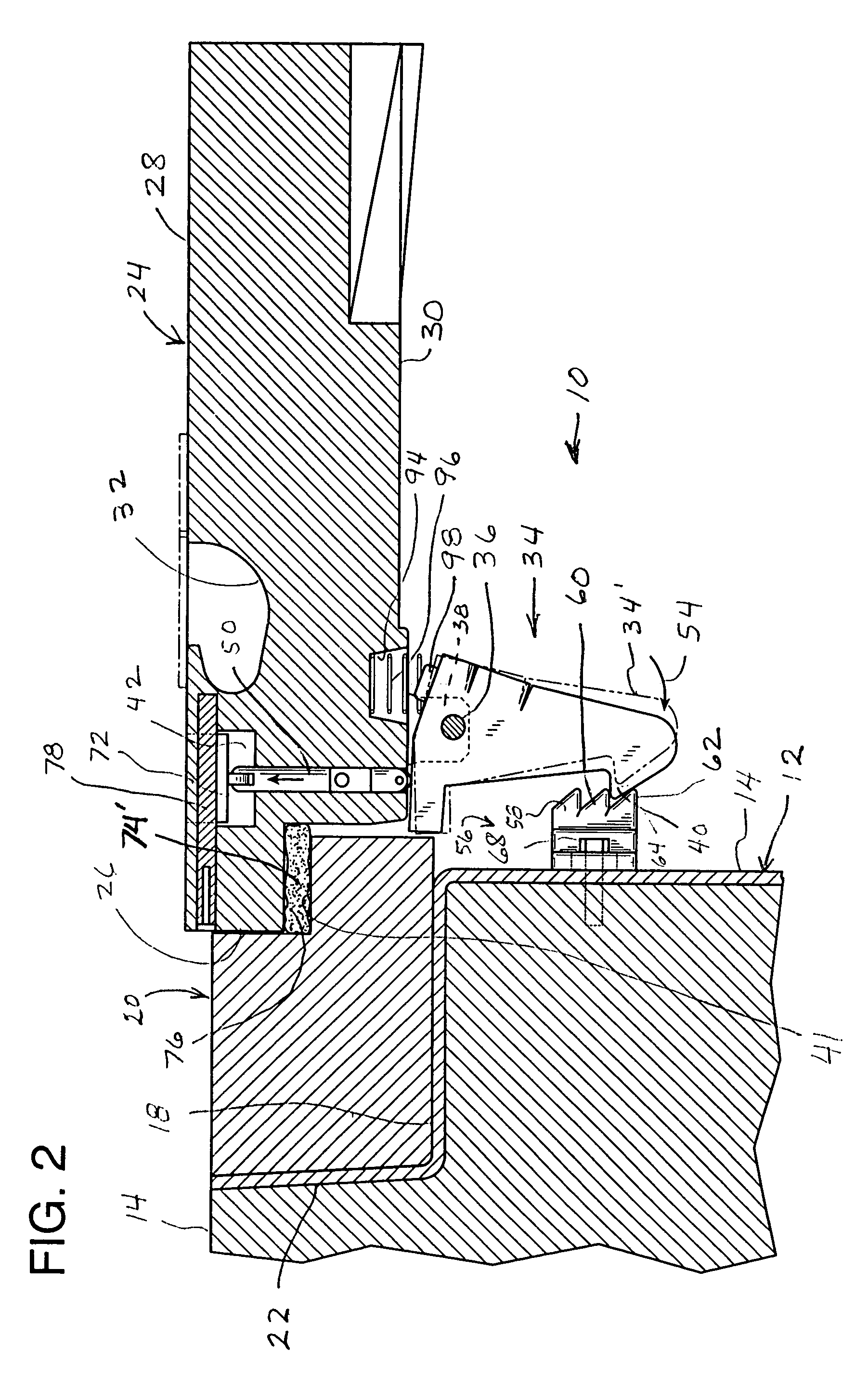 Multi-position aircraft servicing pit lid latch