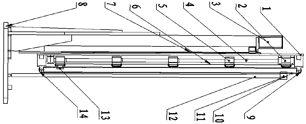 Lifting type safety door for displaying carriage number riding guide information in railway passenger platform