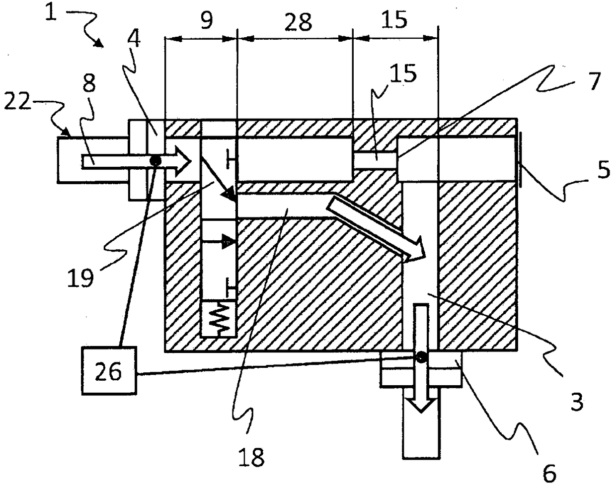 Air flow reversing element with bypass tube and method of controlling patient exhalation