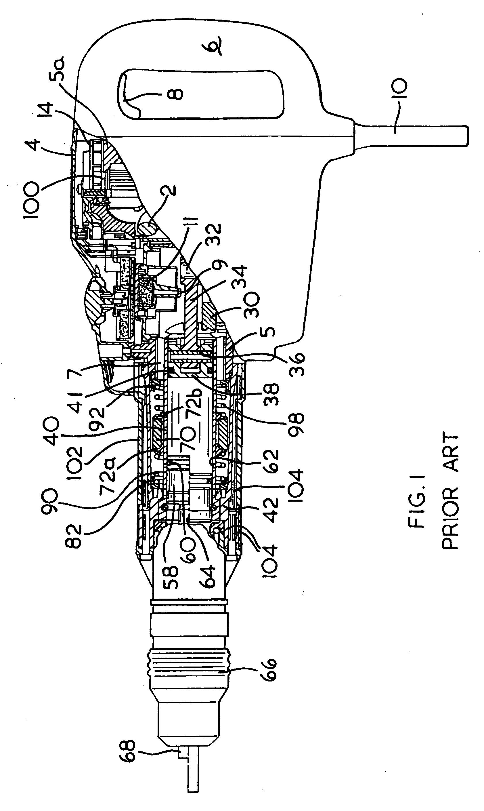 Vibration reduction apparatus for power tool and power tool incorporating such apparatus