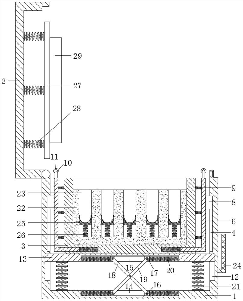 Protective device for medical test tube transportation