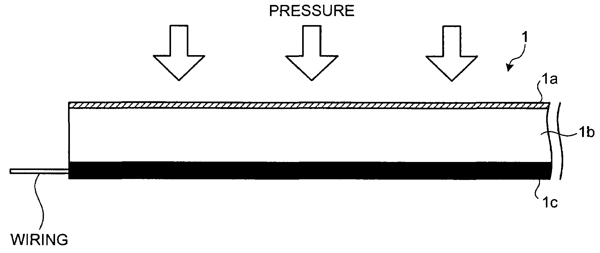 Pressure sensor and device for measuring pressure