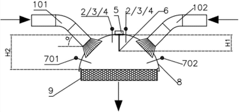 Shunting system of sintering smoke circulating loop