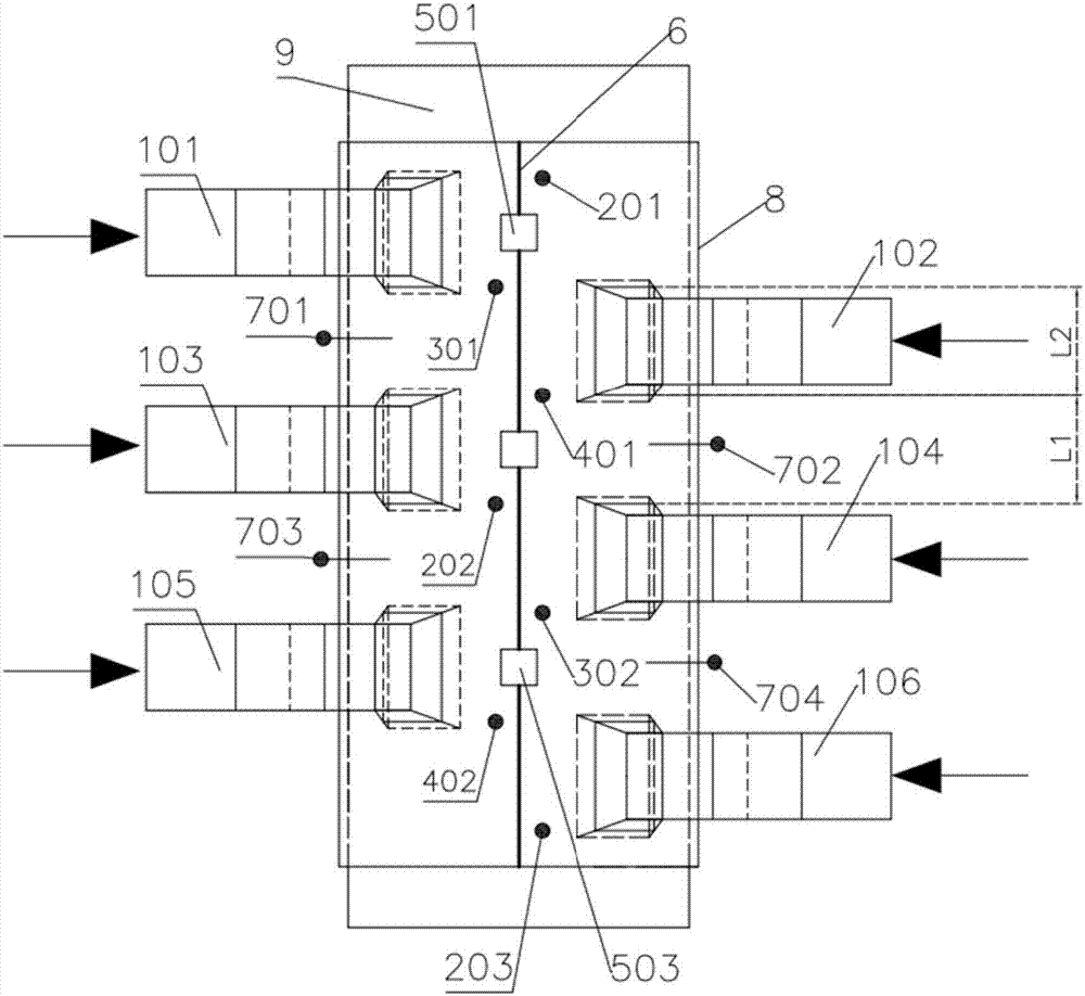 Shunting system of sintering smoke circulating loop