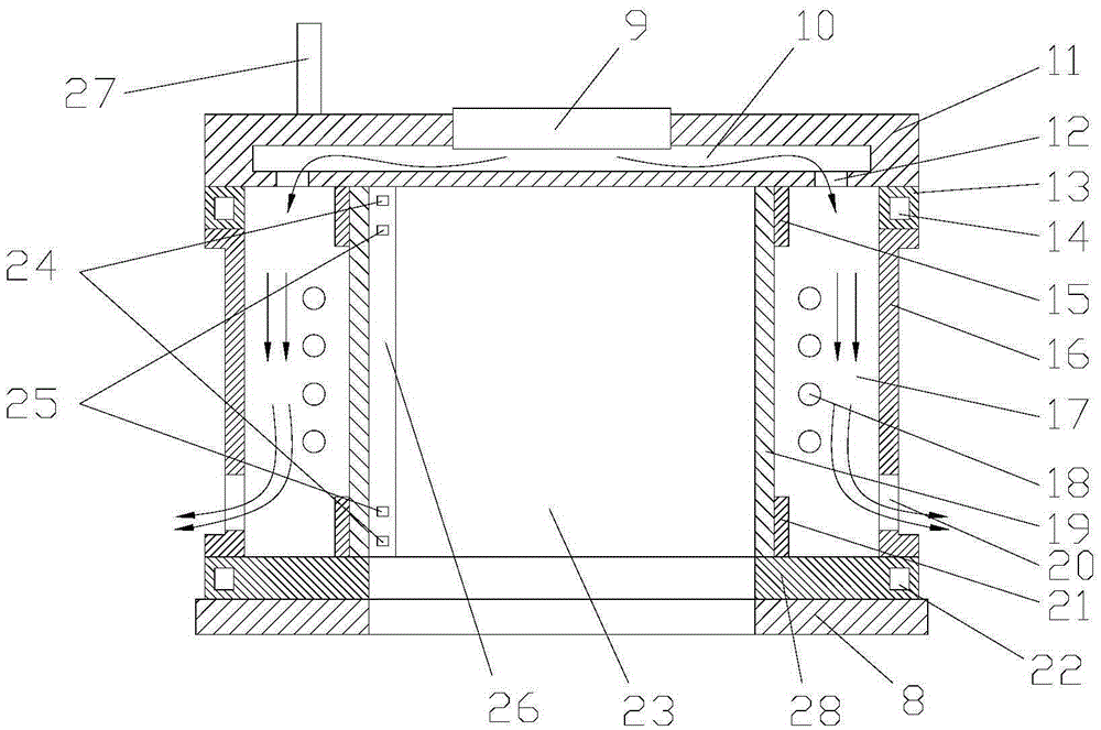 Upper electrode component and semiconductor processing equipment