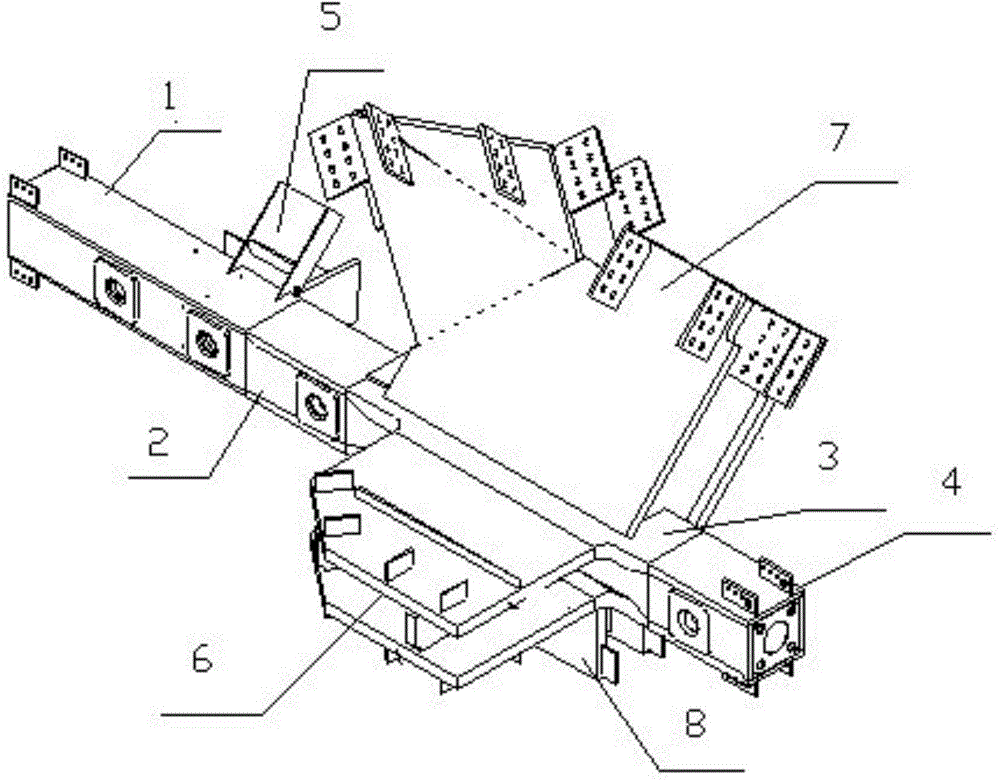 Steel column provided with thick plates, special-shaped skew bracket and truss layer and manufacturing method of steel column