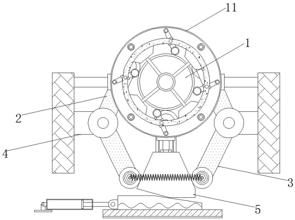 Fixed gluing device for PVC water pipe