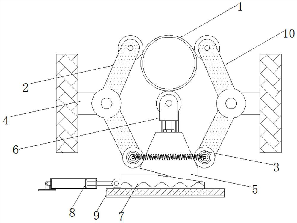 Fixed gluing device for PVC water pipe