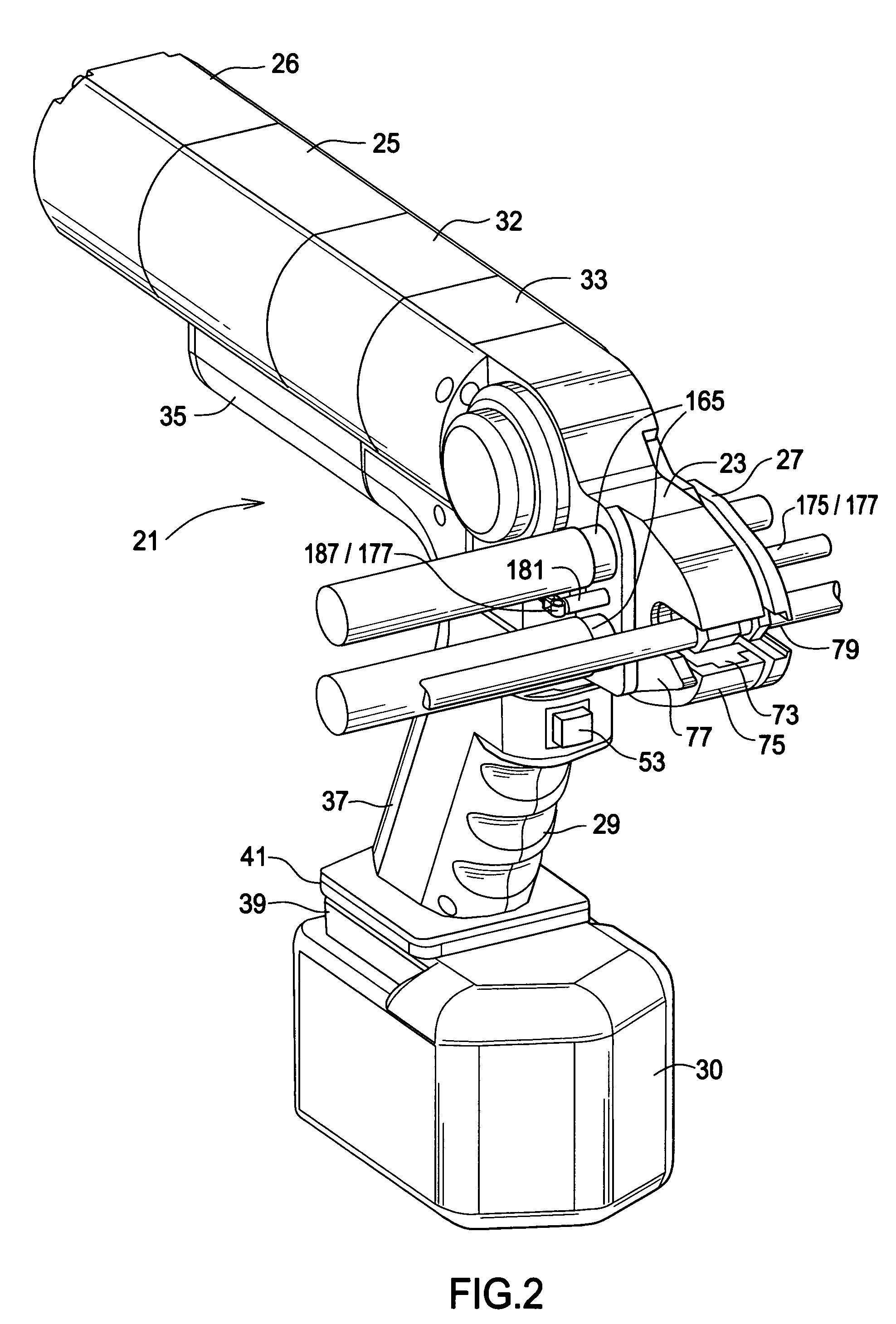 Powered driver with location specific switching