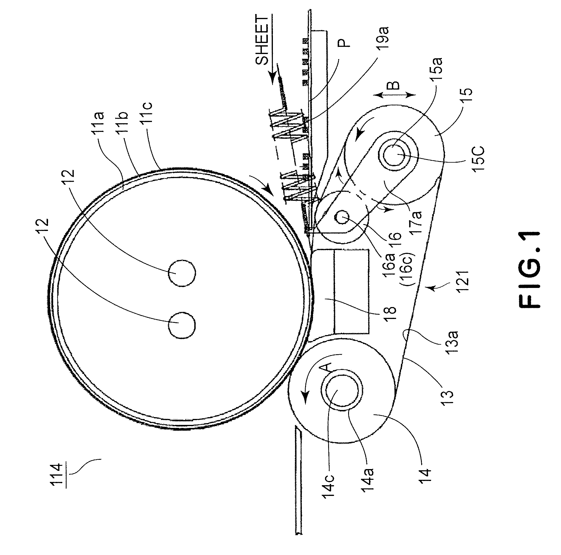 Image heating apparatus and image forming apparatus with displacing members for displacing other members of the apparatuses