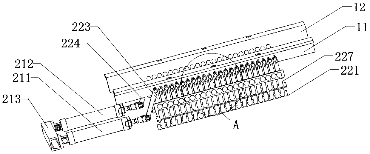 Threshing escape grid device