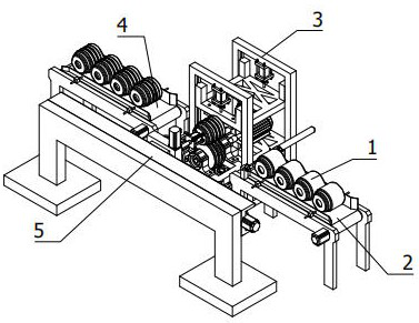 A brake drum rolling type processing equipment