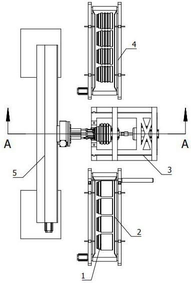 A brake drum rolling type processing equipment