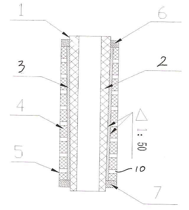 Tapered cylindrical membrane electrode for oxyhydrogen proton exchange membrane fuel cell