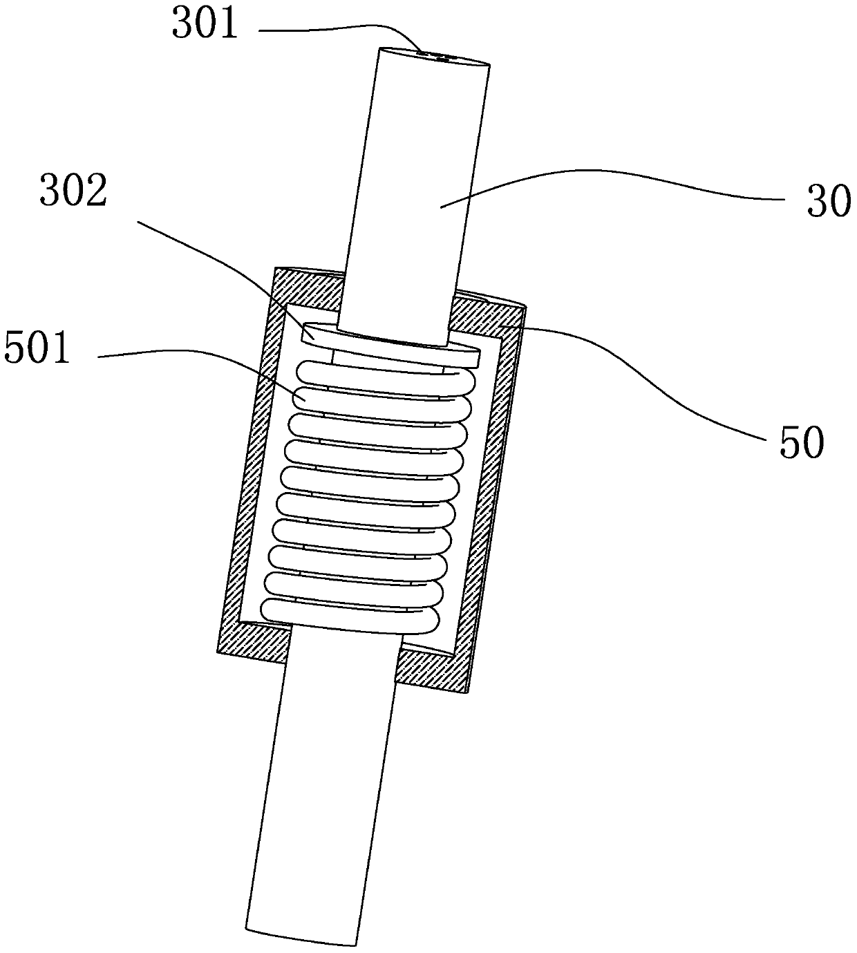 A point-measuring mechanism of a led spectrometer and an led spectrometer