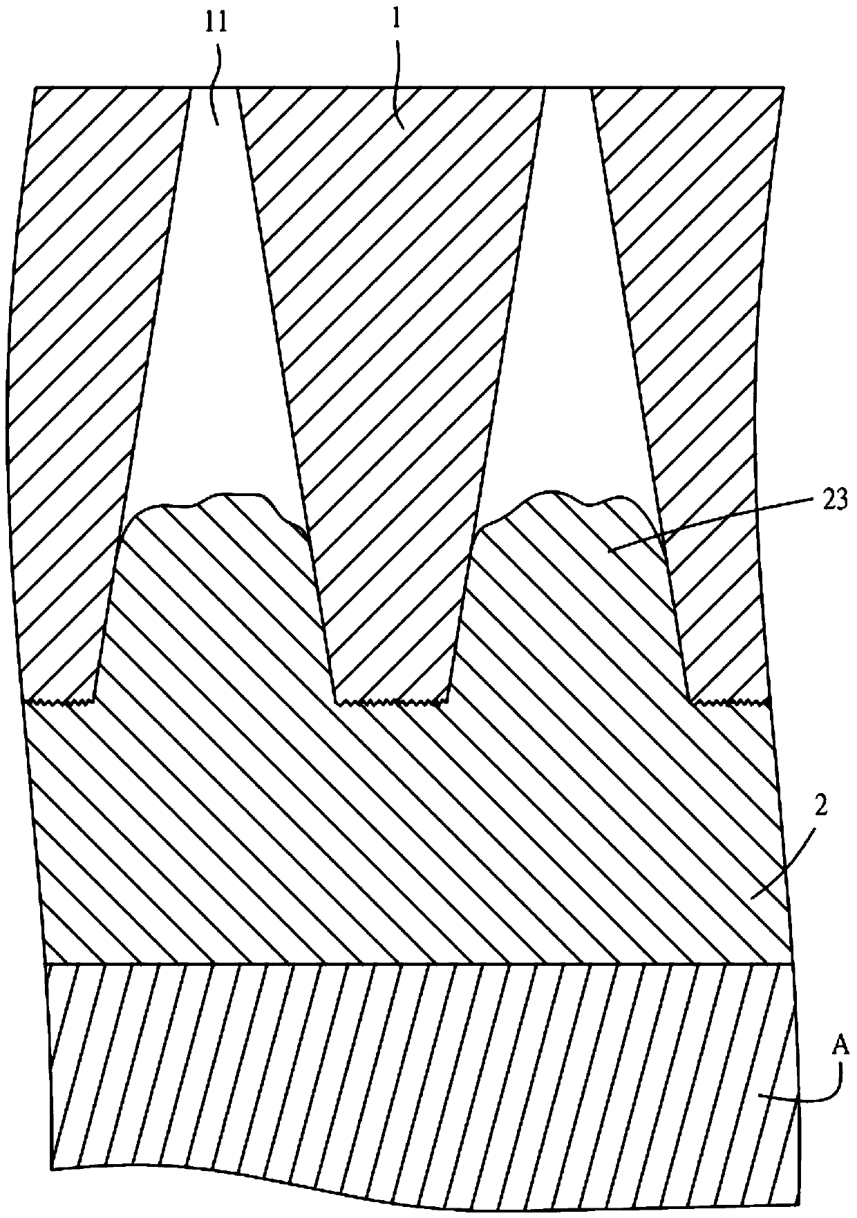 Heat transfer structure, its manufacturing method and its heat dissipation method