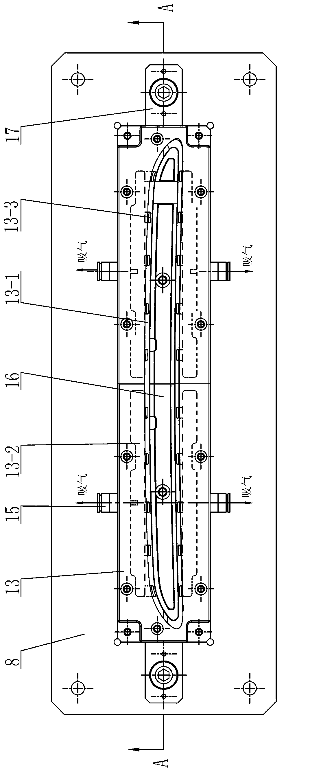 Automatic gluing device for lampshade double-side-glued seal gaskets