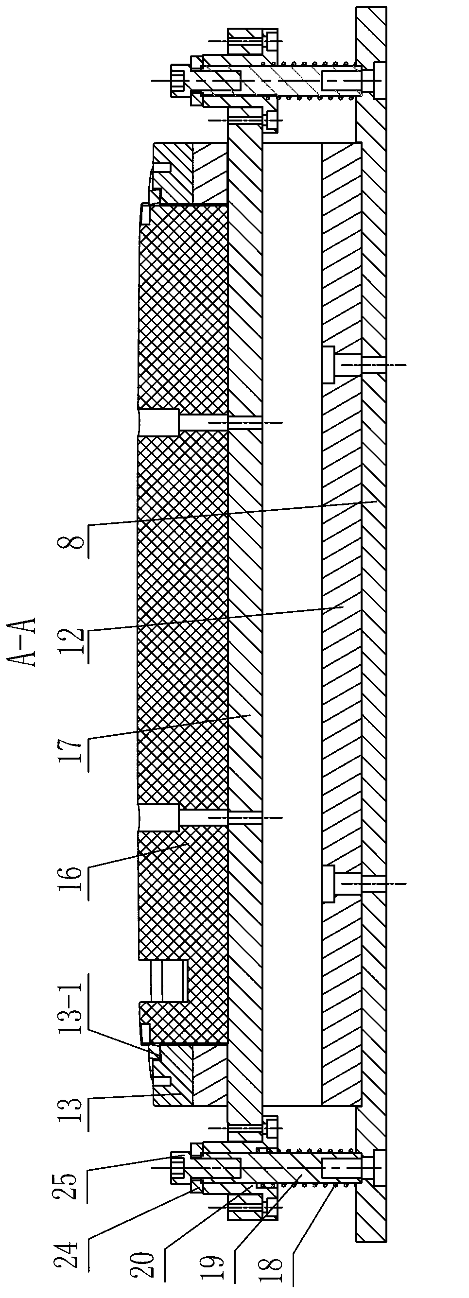 Automatic gluing device for lampshade double-side-glued seal gaskets