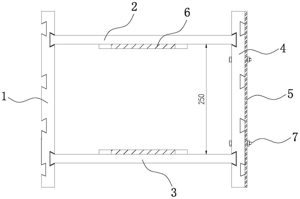 Masonry rapid slurry laying tool capable of adapting to wall thickness and slurry laying method