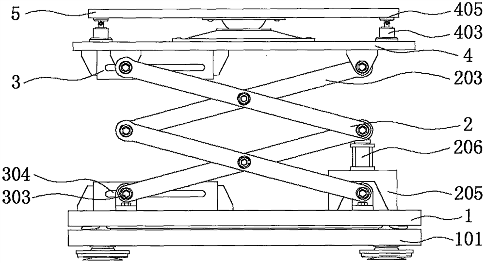 Research and development platform with lifting protection mechanism for electronic communication information technology