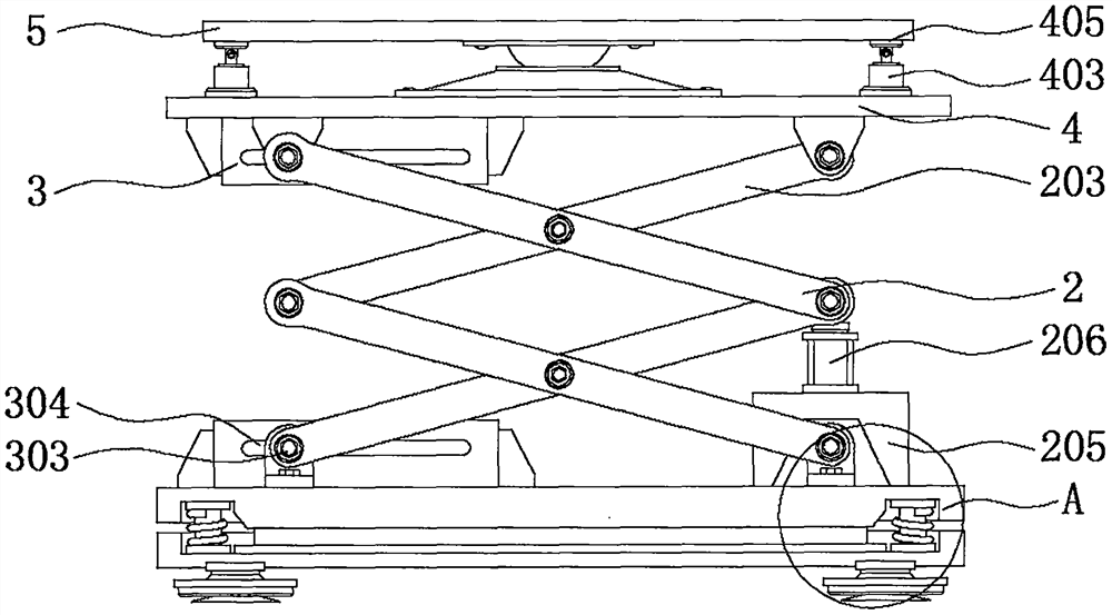 Research and development platform with lifting protection mechanism for electronic communication information technology