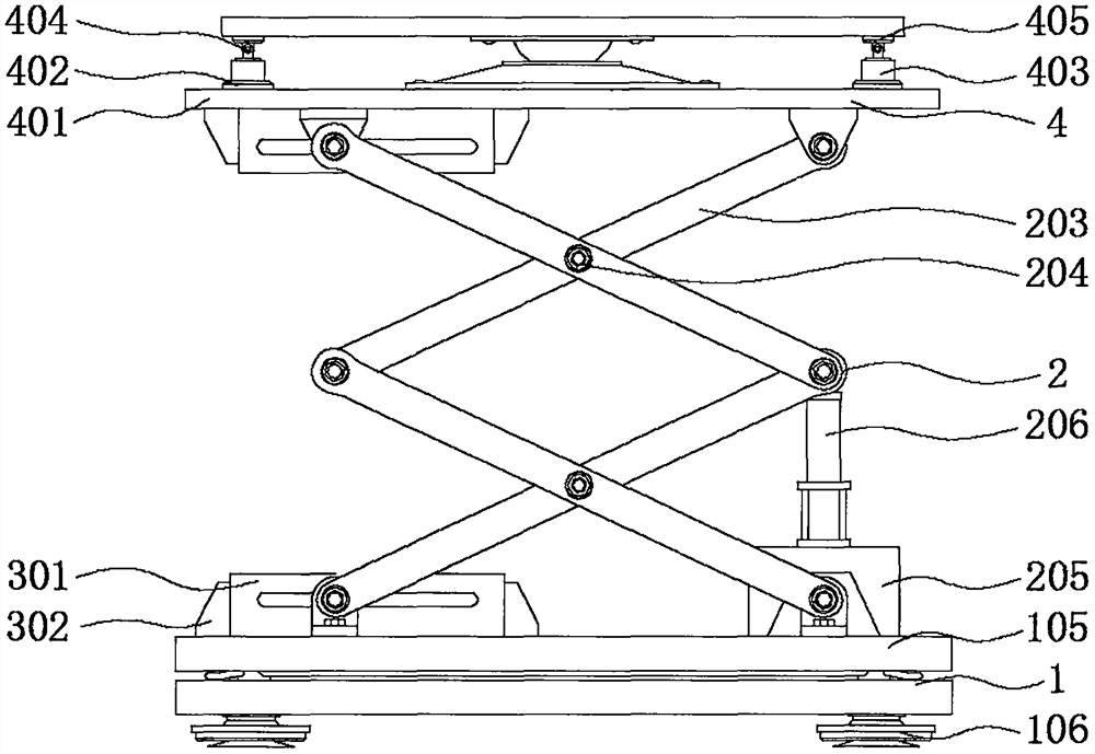 Research and development platform with lifting protection mechanism for electronic communication information technology