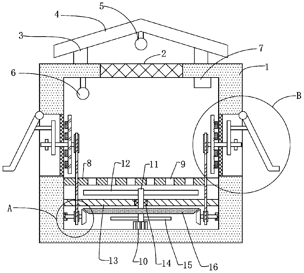 An air duct structure of a power distribution cabinet and a power distribution cabinet thereof