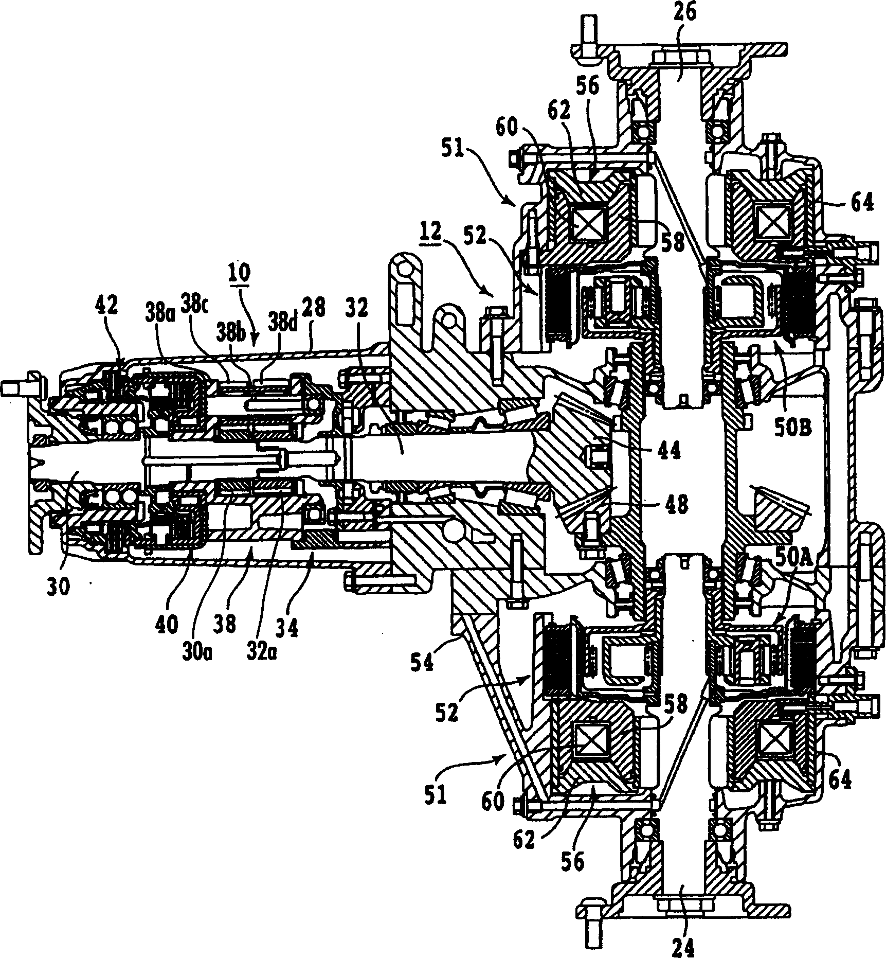 Drive force control method for four-wheel drive vehicle