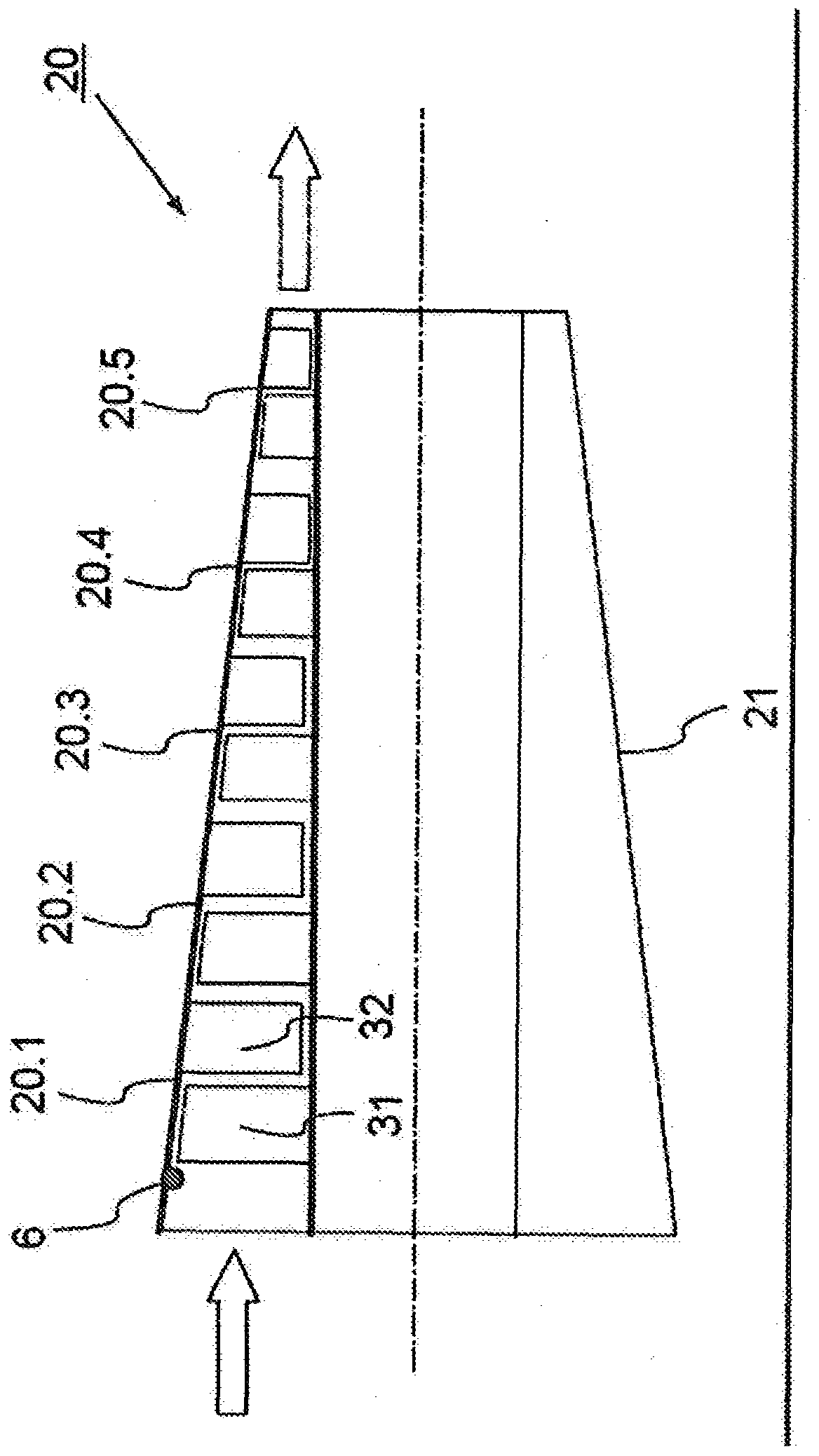 Method and device for determining an indicator for a prediction of an instability in a compressor and use thereof