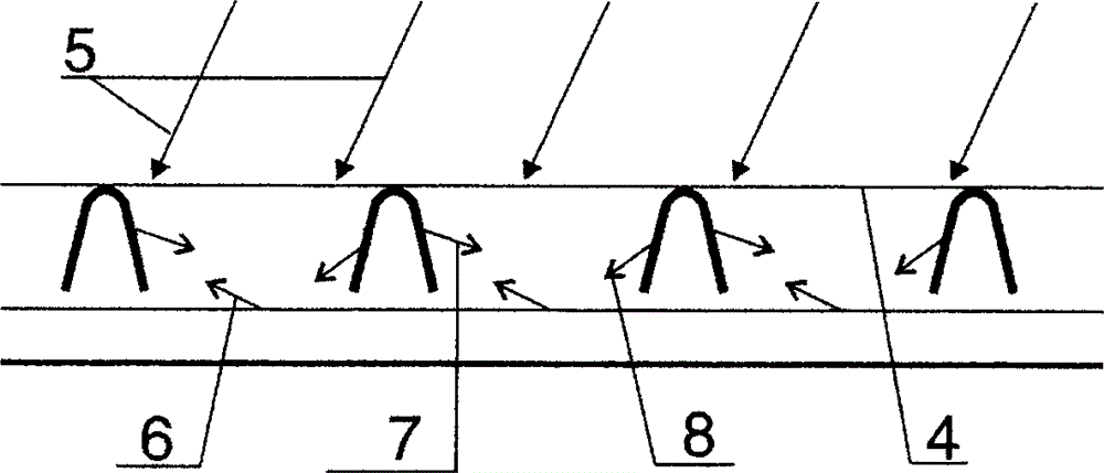 Thin-film solar cell of relief structure