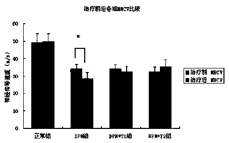 Application of TNF (tumor necrosis factor)-alpha receptor-antibody fusion protein in preparation of medicament for treating diabetic peripheral neuropathy