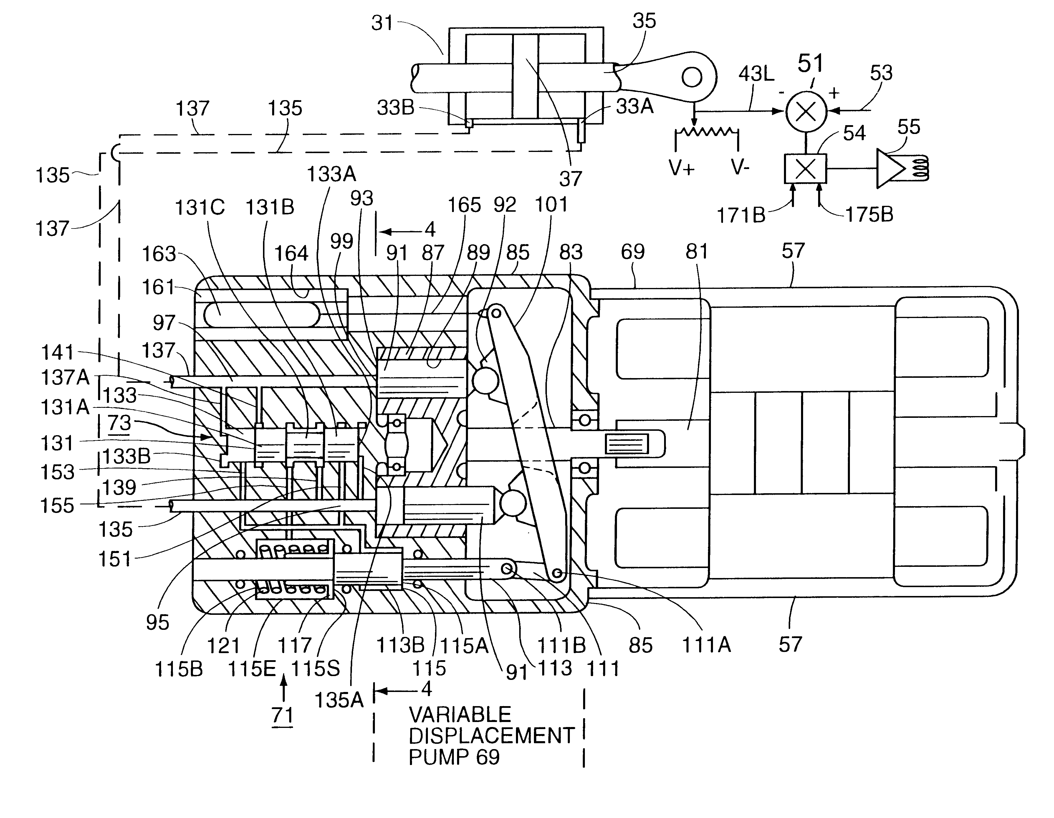 Low power loss electro hydraulic actuator