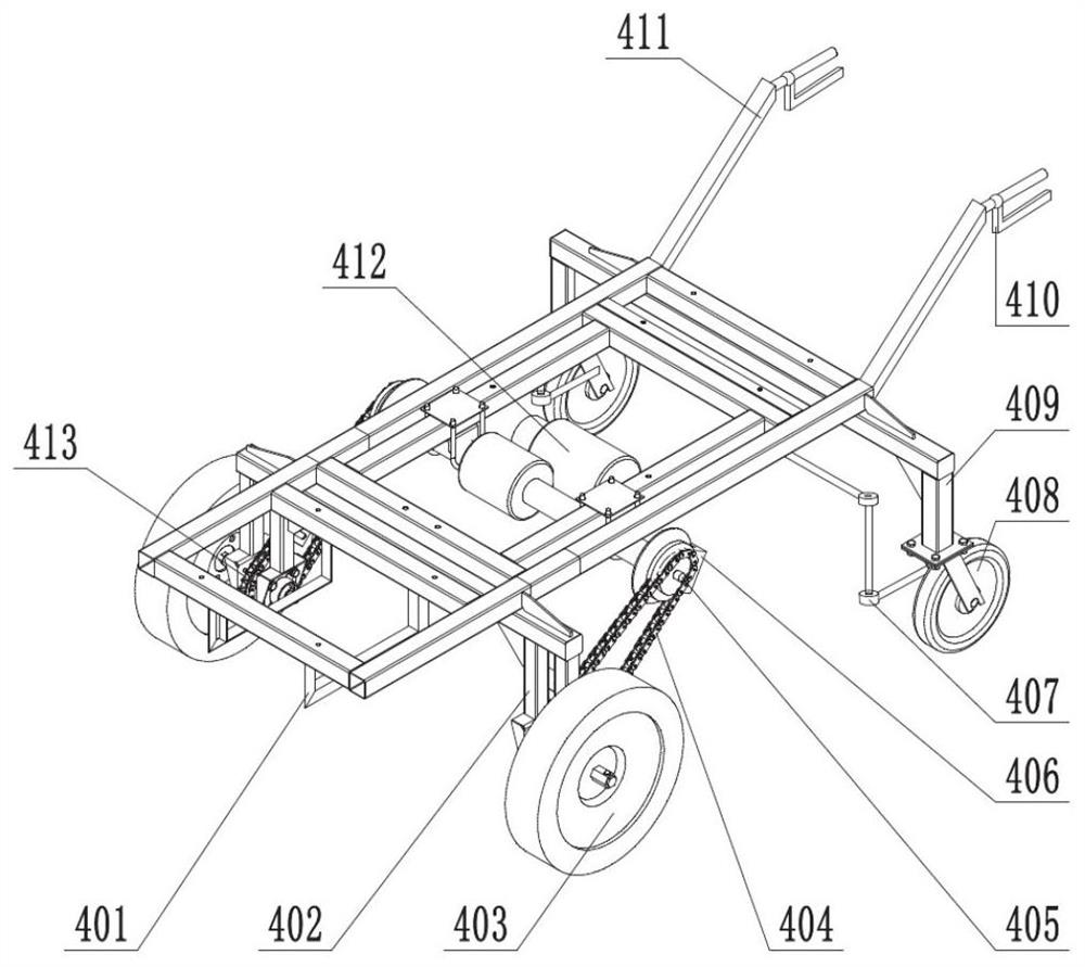 An intelligent electric-driven self-propelled tobacco well cellar water injection hole punching machine and method